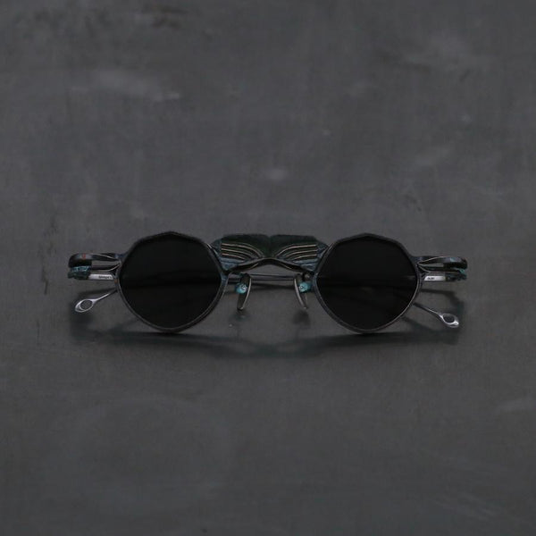 Rigards retro jade color frame transparent+gray glasses RG0318JM